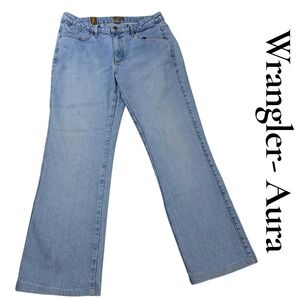 Wrangler Aura Women's Light Wash Bootcut Jeans Size 12P AVG